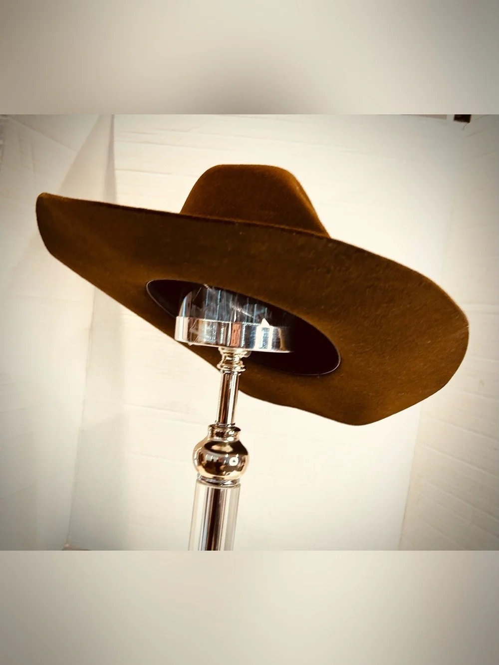 Justin XX 100% Wool Brown Cowboy Hat Milano‎ Hat Co Rodeo Rockabilly Cow Punk